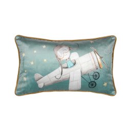 Pernă Decorativă Ferdinand 30X50 Cm, Culoare Turcoaz, 100% Poliester