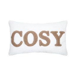 Pernă Decorativă Cosylife 30X50 Cm, Culoare Crem, 100% Poliester