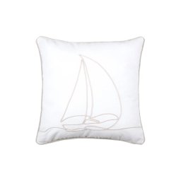 Pernă decorativă Dunes 40X40 cm, culoare alb, 55% bumbac 45% poliester