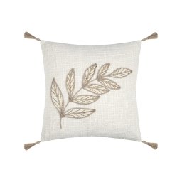 Pernă decorativă Hemera Crem/Gri 40X40 cm, culoare crem/greige, 100% bumbac