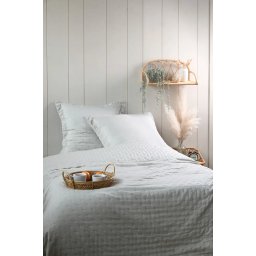 Cuvertura Matlasata Cleo 260x240cm, 2 Fete De Perna 65x65cm, Culoare Natural, 100% Poliester