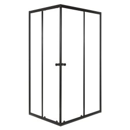 Cabina de dus patrata Kerra Olga SQ Element 80x90, negru, fara tava