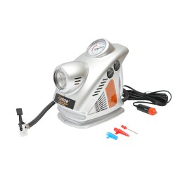 Compresor auto 12V 3 in 1 Hoteche cu lanterna, lampa de lucru si 6,9 bari