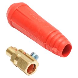 Conector 9 mm DKJ10-25 pentru cablu de sudura rosu Breckner Germany