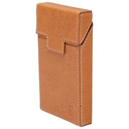 Husa maro din piele pentru pachet de tigari slim P34 Breckner