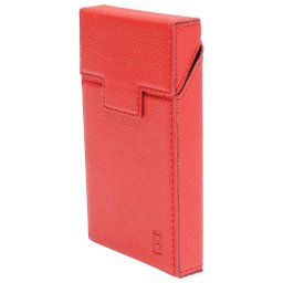 Husa rosie din piele pentru pachet de tigari slim P34 Breckner