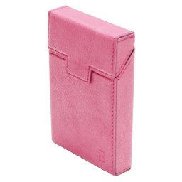 Husa roz din piele pentru pachet de tigari slim P27 Breckner