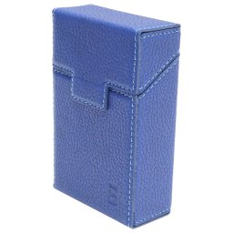 Husa albastra din piele pentru pachet de tigari P22 Breckner Germany