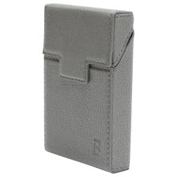 Husa gri din piele pentru pachet de tigari P24 Breckner, KENT NANO