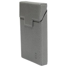 Husa gri din piele pentru pachet de tigari slim P34 Breckner