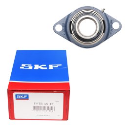 Lagar cu rulment SKF FYTB 45 TF cu flansa, 2 gauri, pentru arbore