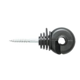 Izolator inelar compact negru 5.6 mm, 87x37 mm, pentru gard electric Thor