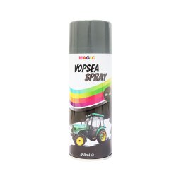 Spray vopsea gri tip Massey Ferguson, uscare rapida, 450 ml, MAGIC