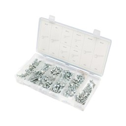 Trusa holsuruburi autoforante pentru tabla, cap hexagonal, 200 piese