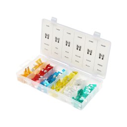 Trusa sigurante electrice auto medii 120 piese, 5A-30A, Breckner
