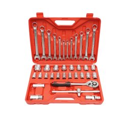 Trusa chei combinate si tubulare 37 piese cu clichet 1/2 Breckner Germany
