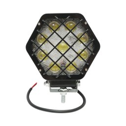 Lampa proiector LED hexagonala 27W, 9 LED-uri, 10-80V, 30°, Breckner