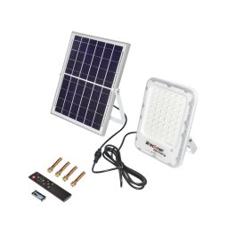 Proiector LED solar 100W IP66 cu telecomanda si panou 12W Breckner