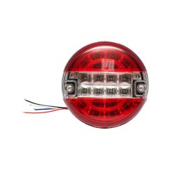 Lampa spate LED rotunda 139 mm pentru camion si remorca, 12/24V