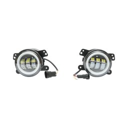 Set 2 proiectoare ceata LED cu DRL Angel Eyes, 30W, 10-60V, 3 functii