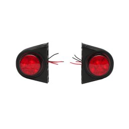 Lampi laterale de gabarit LED 12/24V rosu-alb pentru remorci Breckner