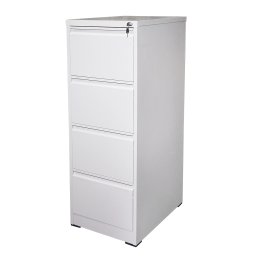 Dulap metalic fiset cu 4 sertare securizate, gri, 1340x460x620 mm