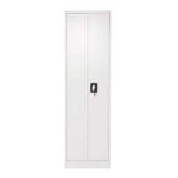 Dulap metalic pentru curatenie, 2 usi securizate, 1700x500x400 mm, gri