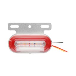 Lampa laterala de gabarit LED 24V rosu-alb cu 6 LED-uri Breckner