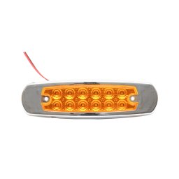 Lampa laterala de gabarit cu 12 LED-uri 24V Breckner Germany, portocalie