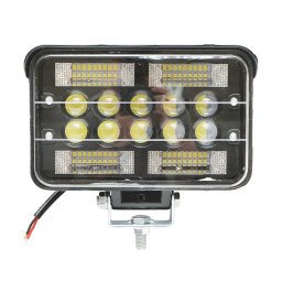 Proiector LED slim 78W cu cozoroc, 4 zone SMD si 6 LED-uri cu lupa, 10-30V