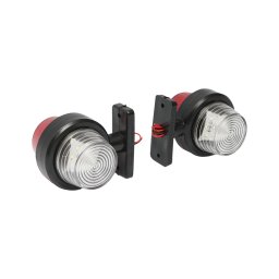 Lampa de pozitie LED rosu-alb 12-24V cu suport, Breckner Germany