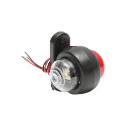 Lampa laterala LED rosu-alb 12-24V FR0100 Breckner Germany pentru remorci