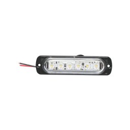 Lampa stroboscopica LED alba laterala 113 mm 12-24V Breckner