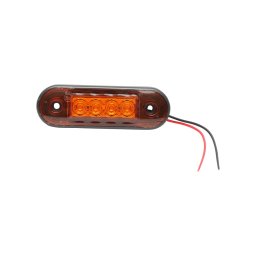 Lampa laterala LED galbena 12-24V cu 4 LED-uri Breckner FR0170