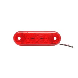 Lampa laterala LED rosie 12-24V cu 3 LED-uri, Breckner Germany FR0171