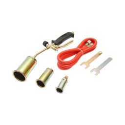 Arzator pe gaz cu 3 duze interschimbabile si furtun pentru butelie 1.5 m
