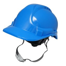 Casca de protectie ventilata reglabila 51-63 cm, albastra, Crownman