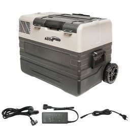 Frigider auto cu compresor 42L, roti tip troler, 12/24/220V, 60W