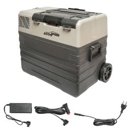 Frigider auto cu compresor 52L, roti tip troler, 12/24/220V, 60W