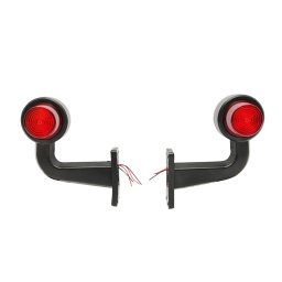 Set lampi laterale de gabarit LED 12-24V cu brat flexibil rosu/alb Breckner
