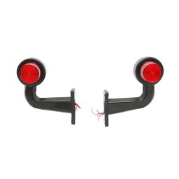 Set lampi laterale de gabarit LED neon cu brat flexibil 12-24V rosu/alb
