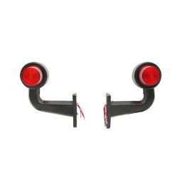 Set lampi laterale gabarit LED-neon cu brat flexibil 12-24V rosu/galben Breckner