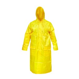 Pelerina impermeabila cu gluga marimea L, poliester PVC, galbena