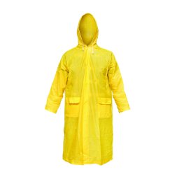 Pelerina impermeabila cu gluga din PVC, marimea L, galbena, Breckner Germany