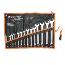 Set 14 chei combinate 8-24 mm cu husa suport, Breckner Germany