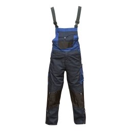 Pantaloni de lucru cu pieptar Breckner Germany, poliester-bumbac, navy, marimea M