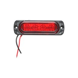Lampa LED laterala de gabarit rosie 12-24V, 4 LED, Breckner FR-0271