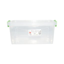 Cutie de depozitare 5L transparenta cu capac din plastic 305x210x135 mm