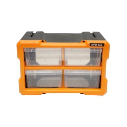 Cutie de depozitare modulara din plastic, 4 sertare, 158x266x170 mm, Breckner Germany
