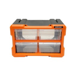 Cutie de depozitare modulara din plastic cu 4 sertare Breckner 158x266x170 mm